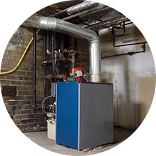central heating boiler and furnace
